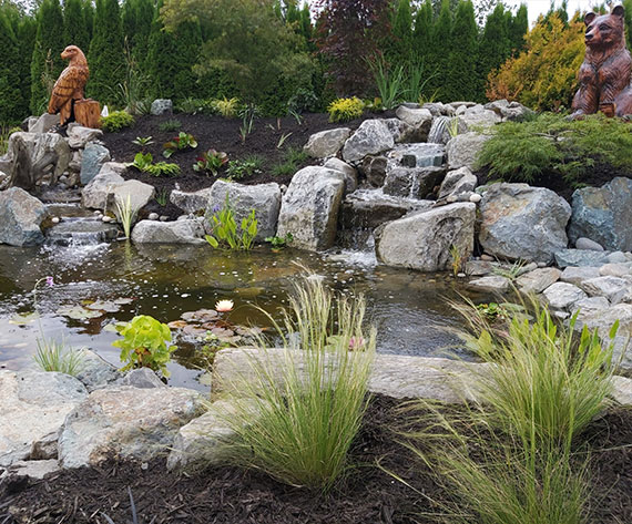 After Water Feature Pond